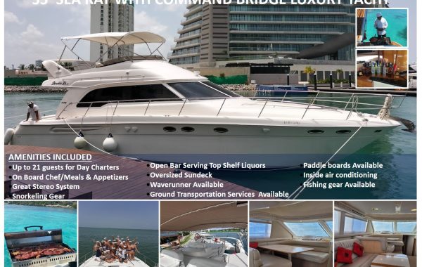 55′ Sea Ray With Command Bridge Luxury Yacht