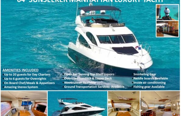 64′ Sunseeker Manhattan Luxury Yacht