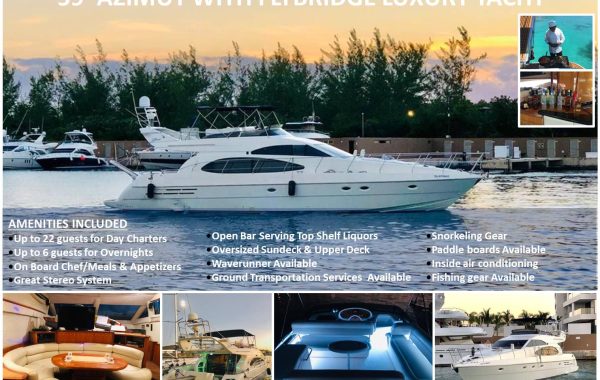 59’  Azimut With Flybridge Luxury Yacht